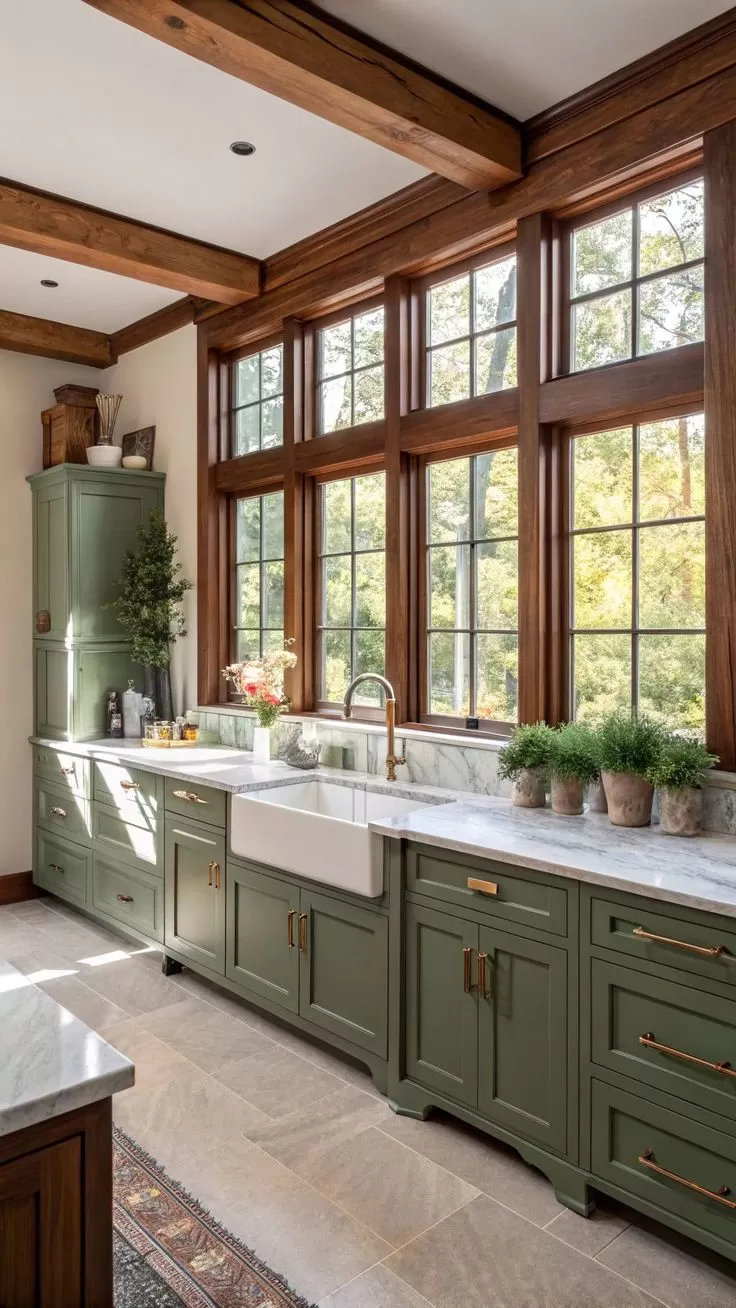 U-Shaped Kitchen - Modern Interior Design by Green's Windows